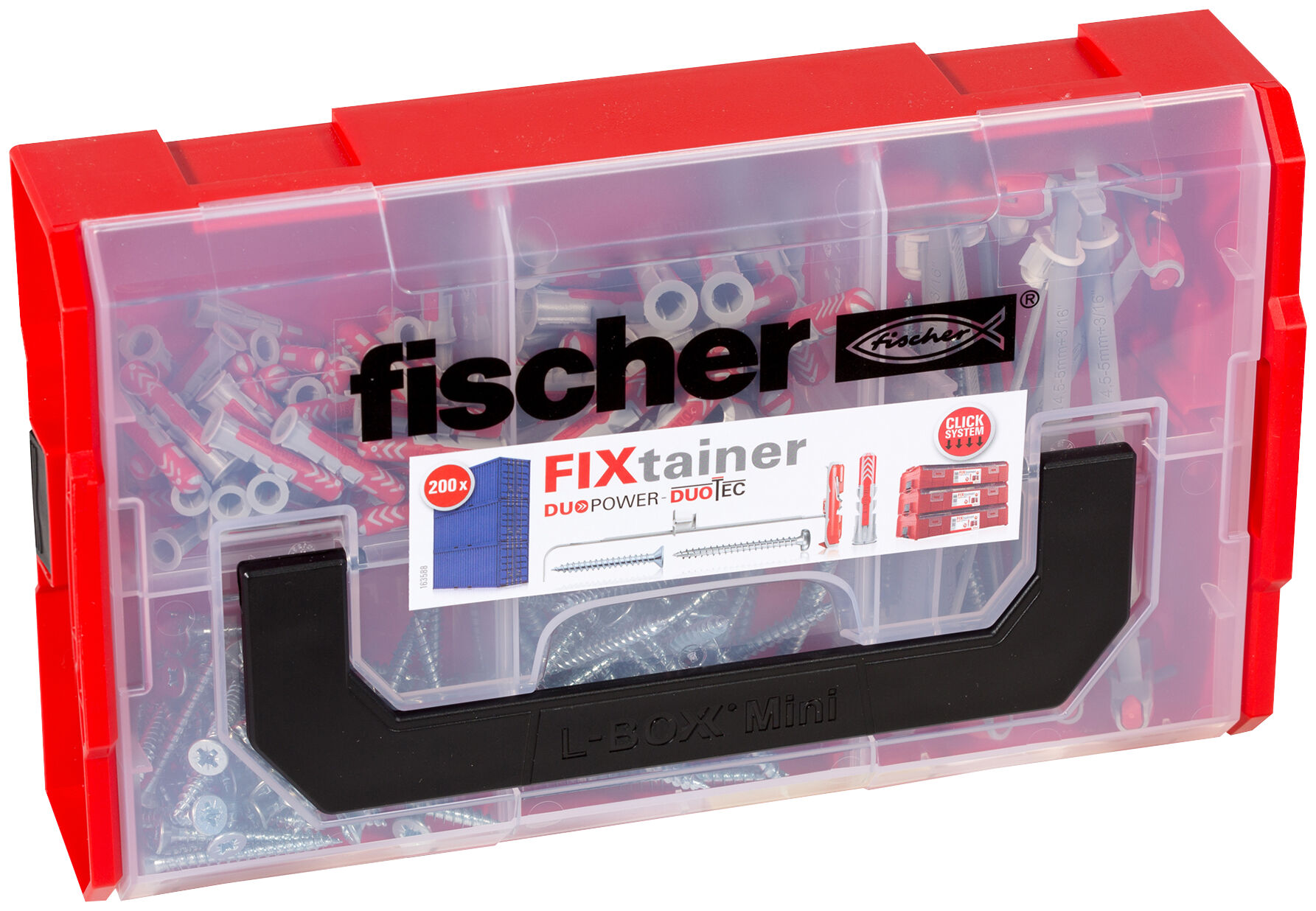 fischer FixTainer - DuoPower/DuoTec + screws (200)